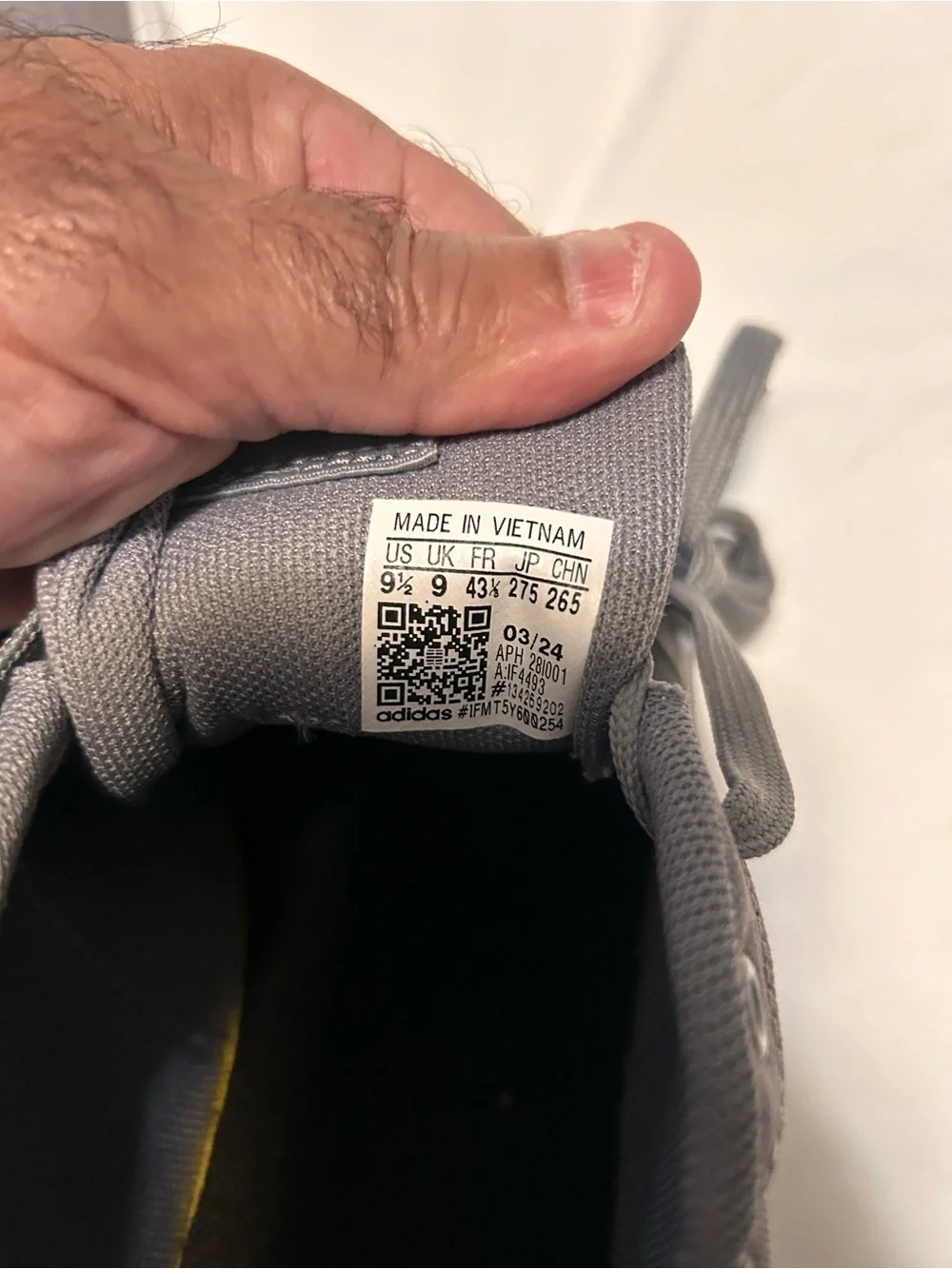 adidas Men's Gray Canvas Sneakers with Black Stripes